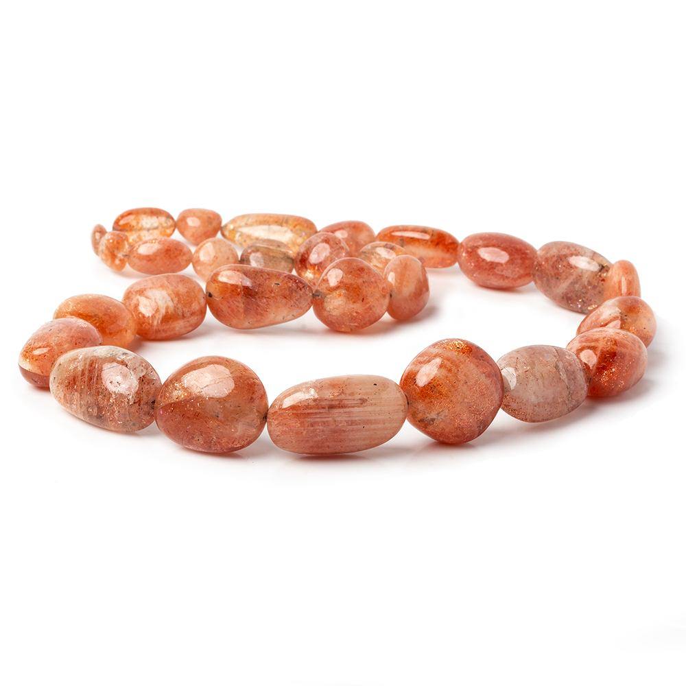 7x6-26x14mm Sunstone Plain Nugget Beads 18 inch 28 Pieces (ONLINE ORDER ONLY)