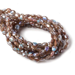 7x6-8x6mm Red Mystic Labradorite faceted oval beads 16 inch 55 pcs (ONLINE ORDER ONLY)
