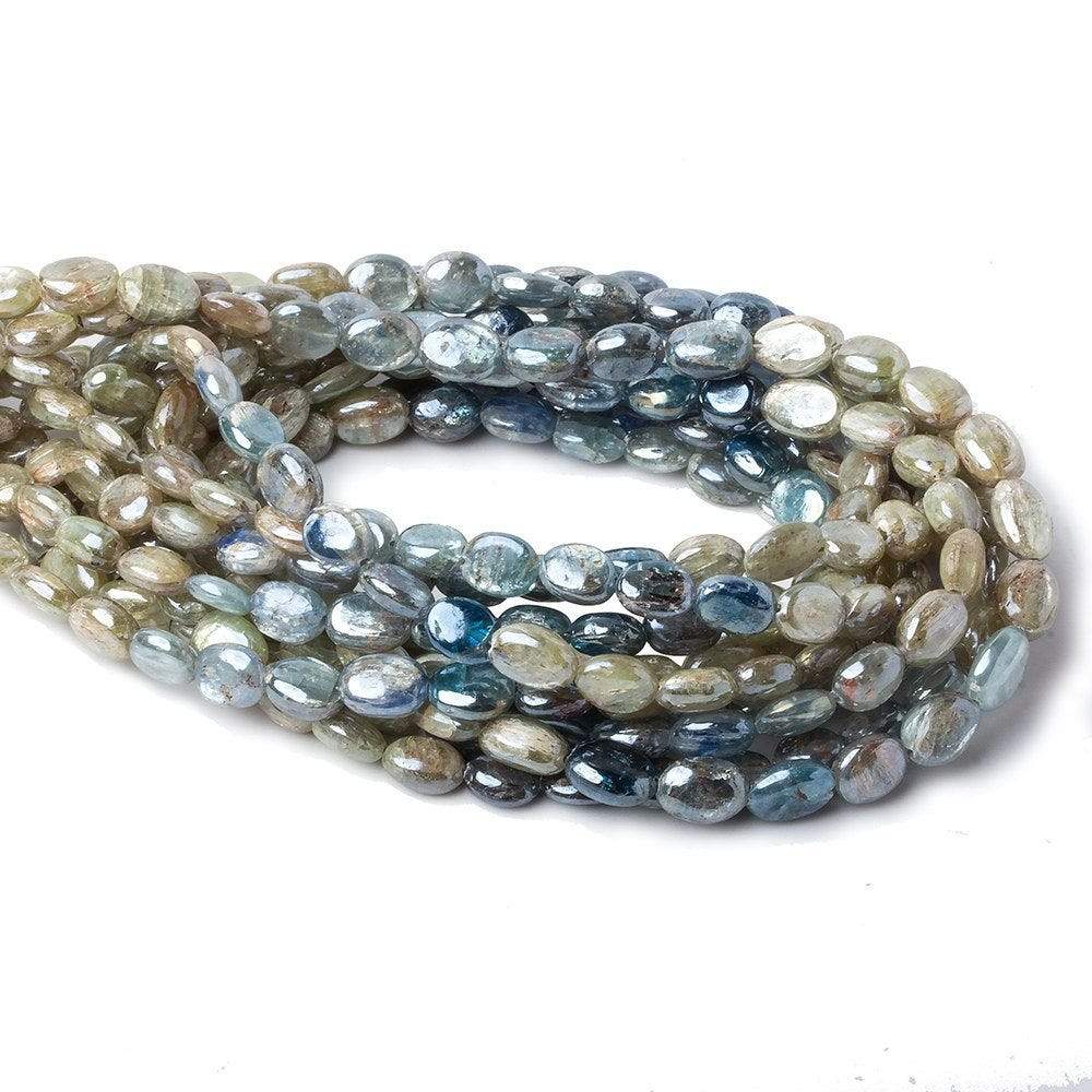 7x6-9x6mm Mystic Kyanite Plain Oval Beads 16 inch 49 pieces (ONLINE ORDER ONLY)