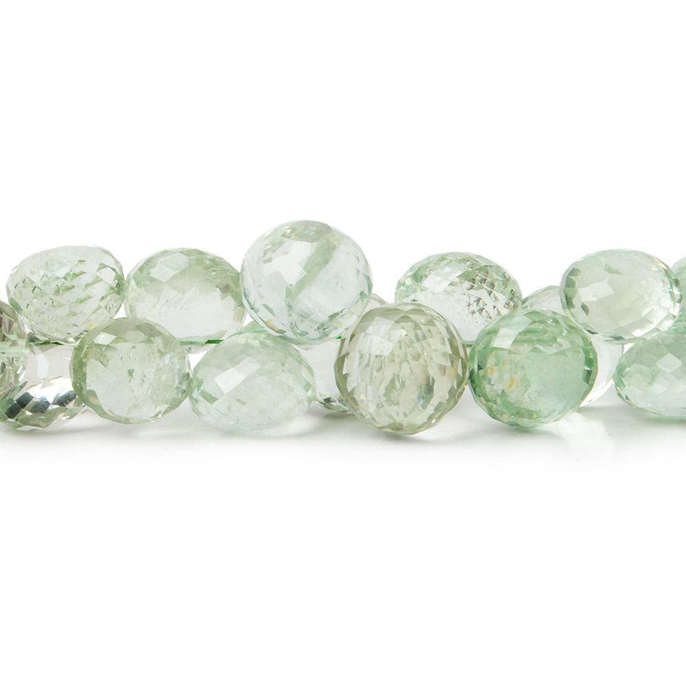 7x6-9x9mm Prasiolite Faceted Candy Kiss Beads 7 inch 41 pieces AAA (ONLINE ORDER ONLY)