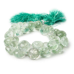 7x6-9x9mm Prasiolite Faceted Candy Kiss Beads 7 inch 41 pieces AAA (ONLINE ORDER ONLY)