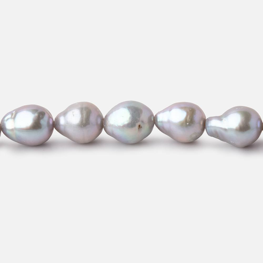 7x6.5-9x7mm Silver Petite Ultra Baroque Freshwater Pearls 15 inch 48 Beads (ONLINE ORDER ONLY)