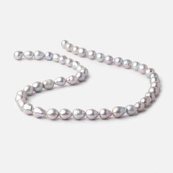 7x6.5-9x7mm Silver Petite Ultra Baroque Freshwater Pearls 15 inch 48 Beads (ONLINE ORDER ONLY)