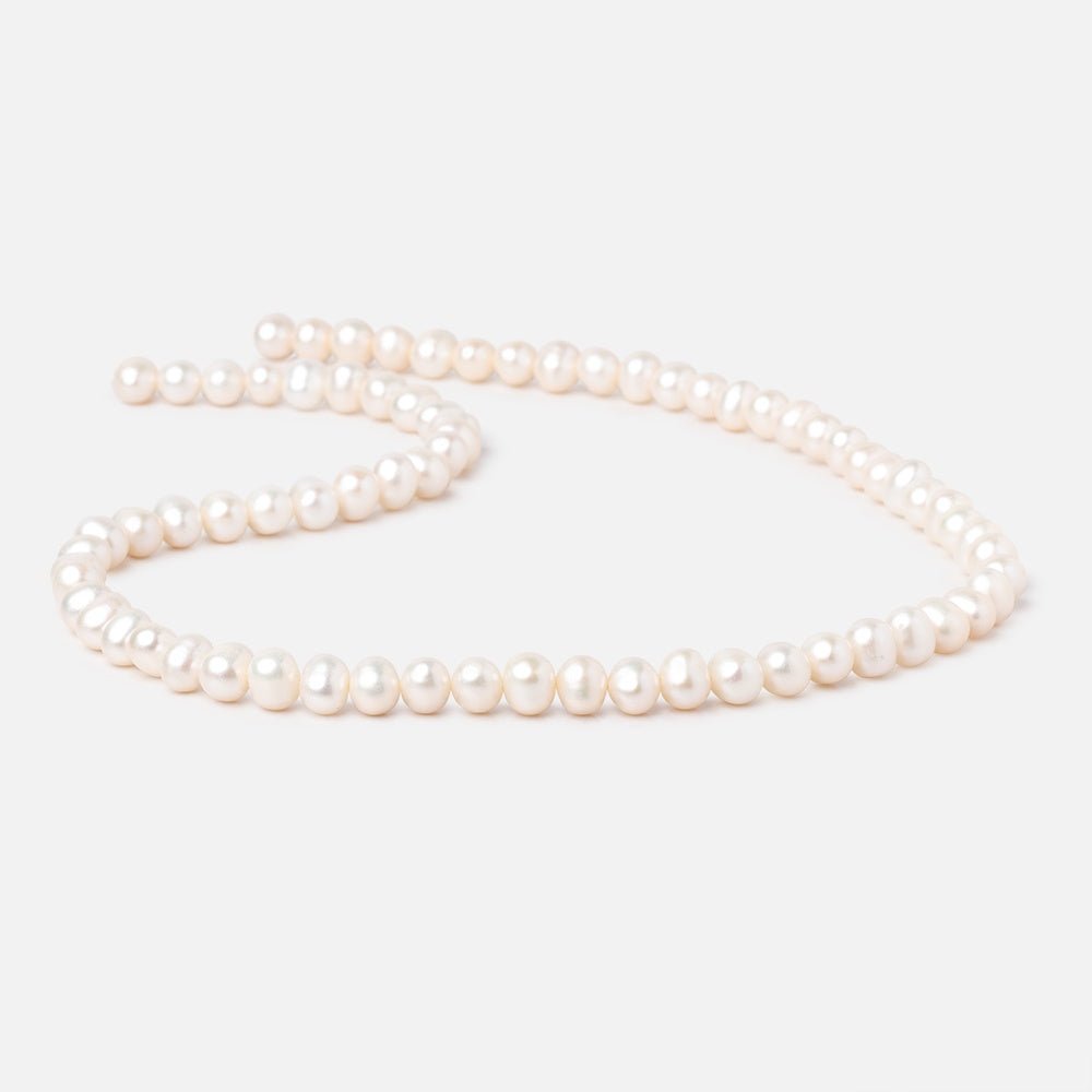 6-7mm Cream Off Round Freshwater Pearls 16 inch 72 Beads (ONLINE ORDER ONLY)