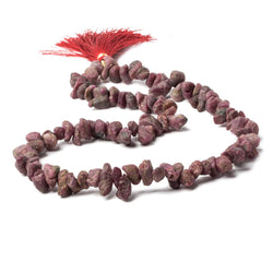 7x6x4-13x7x6mm Ruby Beads Unfaceted Natural Crystal 15 inch 102 pcs (ONLINE ORDER ONLY)