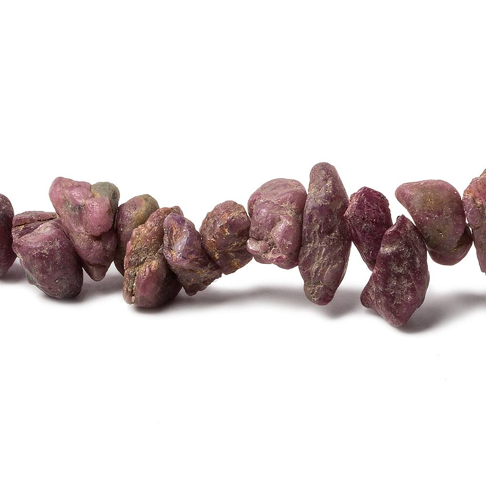 7x6x4-13x7x6mm Ruby Beads Unfaceted Natural Crystal 15 inch 102 pcs (ONLINE ORDER ONLY)