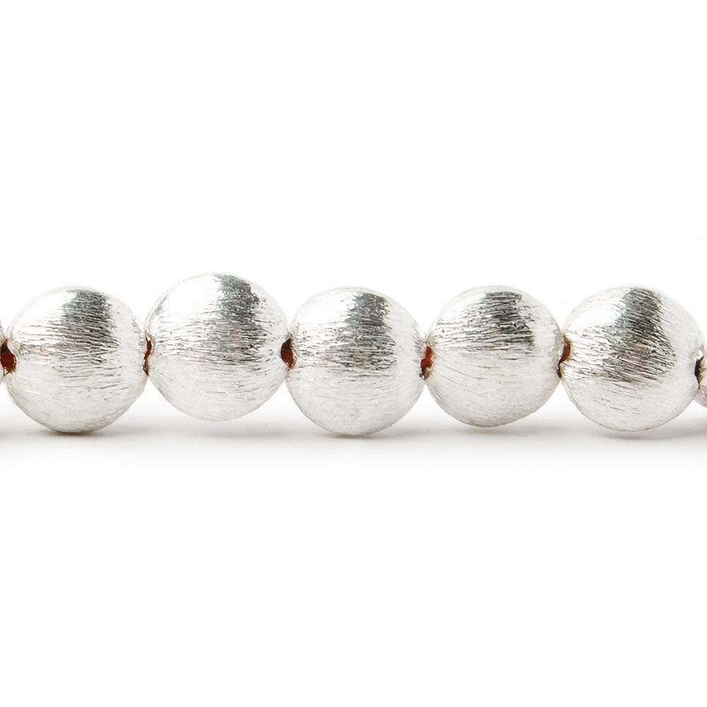 7x7x4mm Sterling Silver plated Copper Flat Brushed Coin 8 inch 29 pcs (ONLINE ORDER ONLY)