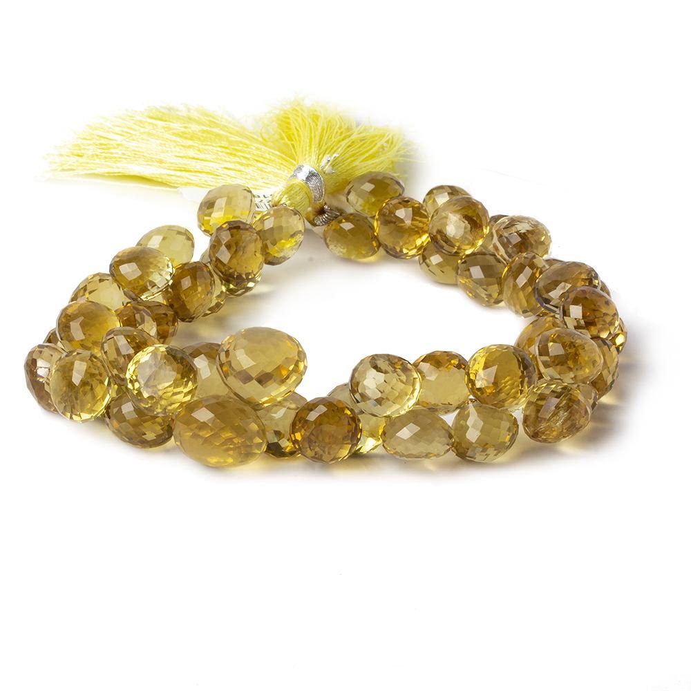 11-12mm Honey Quartz Faceted Candy Kiss Beads 8 inch 42 pieces (ONLINE ORDER ONLY)