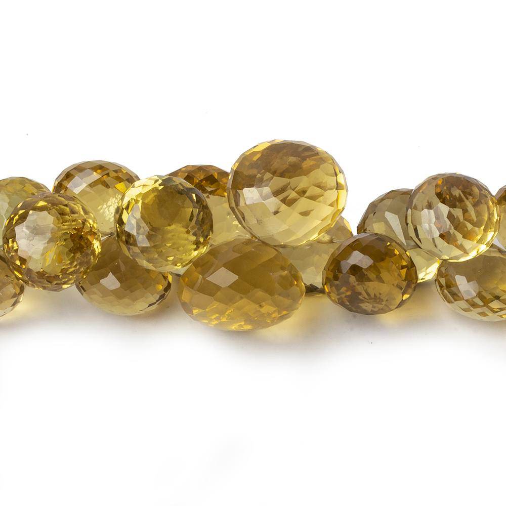 11-12mm Honey Quartz Faceted Candy Kiss Beads 8 inch 42 pieces (ONLINE ORDER ONLY)