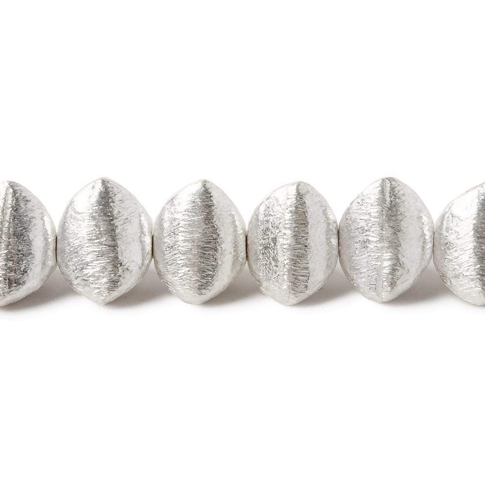 7x9x9mm Sterling Silver Plated Copper Trillion Bead 8 inch 27 pcs (ONLINE ORDER ONLY)