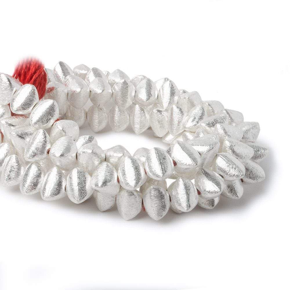 7x9x9mm Sterling Silver Plated Copper Trillion Bead 8 inch 27 pcs (ONLINE ORDER ONLY)