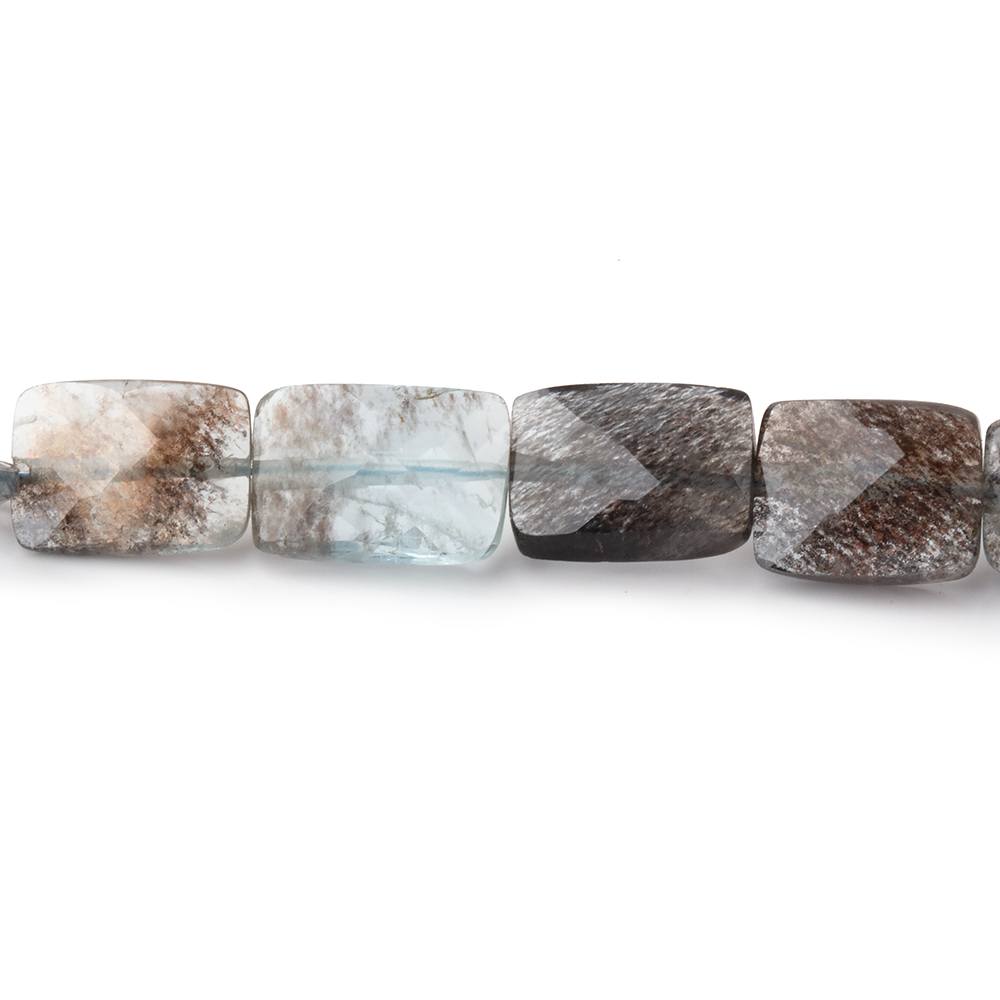 8-10mm Copper Moss Aquamarine Faceted Rectangle 16 inch 40 Beads AAA (ONLINE ORDER ONLY)