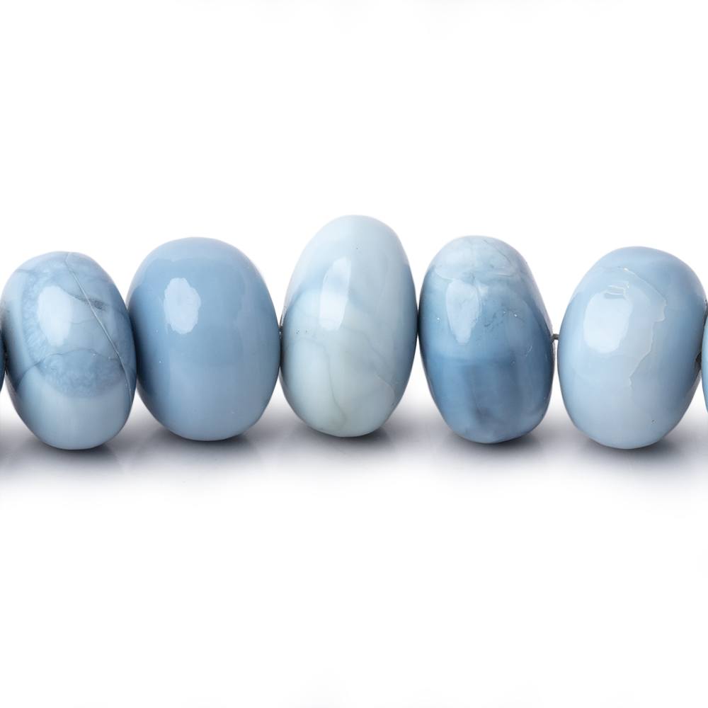 8-11mm Owyhee Blue Opal Plain Rondelle Beads 17.5 inch 72 pieces (ONLINE ORDER ONLY)