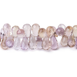 8-12mm Ametrine Faceted Tear Drop Beads 8 inch 80 pieces (ONLINE ORDER ONLY)