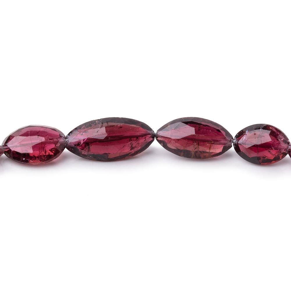 8-13mm Rubellite Tourmaline Faceted Marquise Beads 18 inch 49 pieces AAA (ONLINE ORDER ONLY)