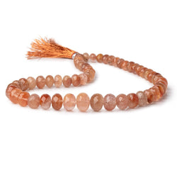 8-13mm Rutilated Quartz Faceted Rondelle Beads 16 inch 55 pieces (ONLINE ORDER ONLY)