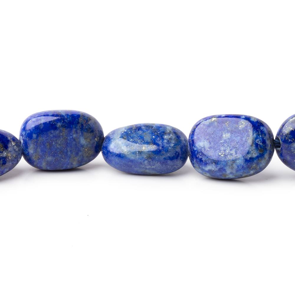 8-14mm Lapis Lazuli Plain Nugget Beads 16 inch 30 Beads 1mm Hole (ONLINE ORDER ONLY)