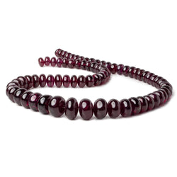 8-14mm Rhodolite Garnet plain rondelle beads 17 inch 74 AAA (ONLINE ORDER ONLY)