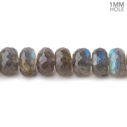 8-8.5mm Labradorite faceted rondelle beads 9 inch 43 pieces AAA 1mm Hole (ONLINE ORDER ONLY)