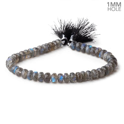 8-8.5mm Labradorite faceted rondelle beads 9 inch 43 pieces AAA 1mm Hole (ONLINE ORDER ONLY)