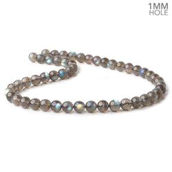8-8.5mm Multi Color flash Labradorite plain rounds 15 inch 50 beads AA (ONLINE ORDER ONLY)