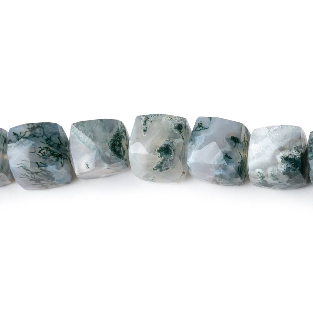 8-8.5mm Peacock Solar Quartz Faceted Cube Beads 8 inch 24 pieces (ONLINE ORDER ONLY)