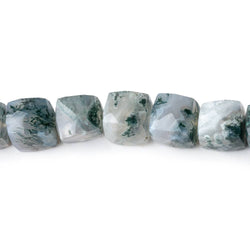 8-8.5mm Peacock Solar Quartz Faceted Cube Beads 8 inch 24 pieces (ONLINE ORDER ONLY)