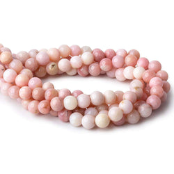 8-8.5mm Pink Peruvian Opal Plain Round Beads 15 inch 48 pieces AAA (ONLINE ORDER ONLY)