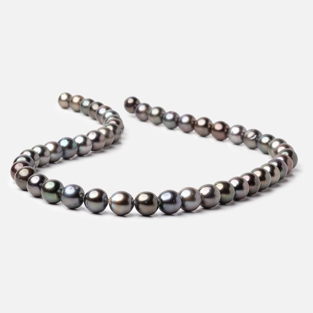 8-9mm Peacock Tahitian Saltwater Pearl Beads 16 inch 48 pieces A (ONLINE ORDER ONLY)