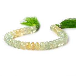 8-9mm Prehnite plain rondelle Beads 8 inch 36 pieces (ONLINE ORDER ONLY)