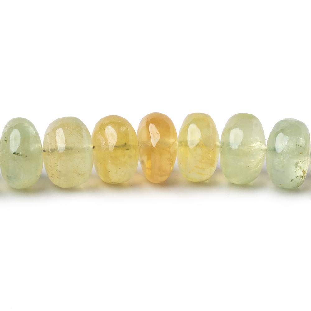 8-9mm Prehnite plain rondelle Beads 8 inch 36 pieces (ONLINE ORDER ONLY)