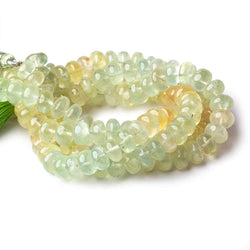 8-9mm Prehnite plain rondelle Beads 8 inch 36 pieces (ONLINE ORDER ONLY)