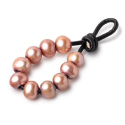 8-9mm Rose Large Hole Off Round Pearls Set of 10 (ONLINE ORDER ONLY)