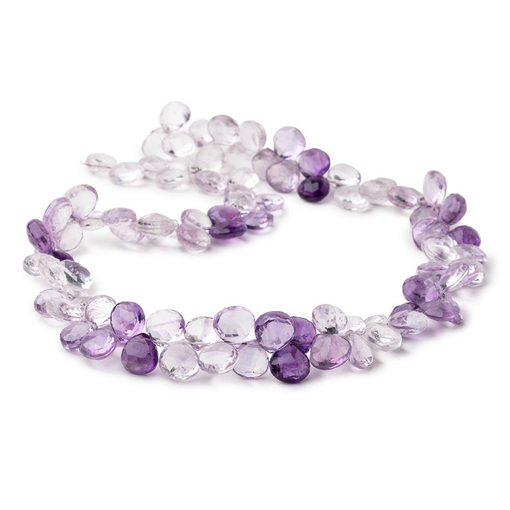 8-9mm Shaded Pink Amethyst Faceted Heart Beads 16 inch 94 pieces AA (ONLINE ORDER ONLY)