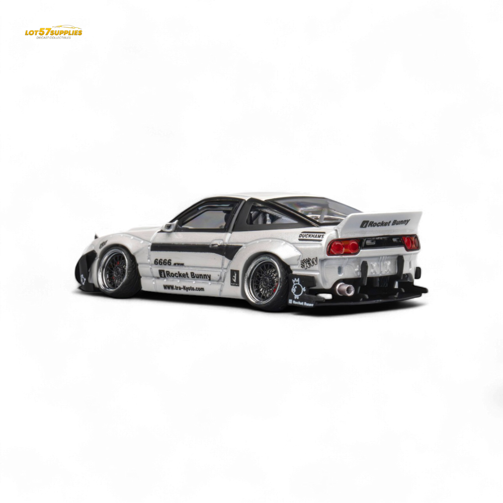 MicroTurbo Custom 180SX - Pandem Rocket Bunny White 1:64 (ONLINE ORDER ONLY)