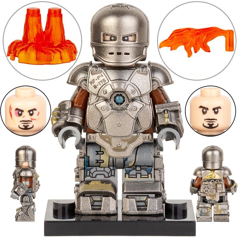 Iron Man Mark 1 First Ironman Suit lego Minifigures Custom Toys (ONLINE ORDER ONLY)