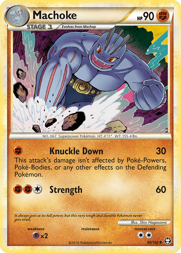 Machoke (40/102) [HeartGold & SoulSilver: Triumphant] (Online Only)