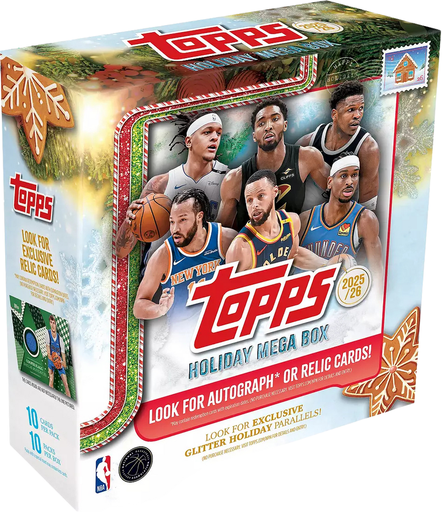 2025-26 Topps Basketball - Holiday Mega Box (ONLINE ORDER ONLY)