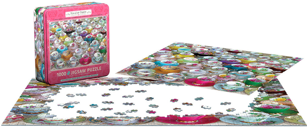 Puzzle: Tea Cup Party Tin