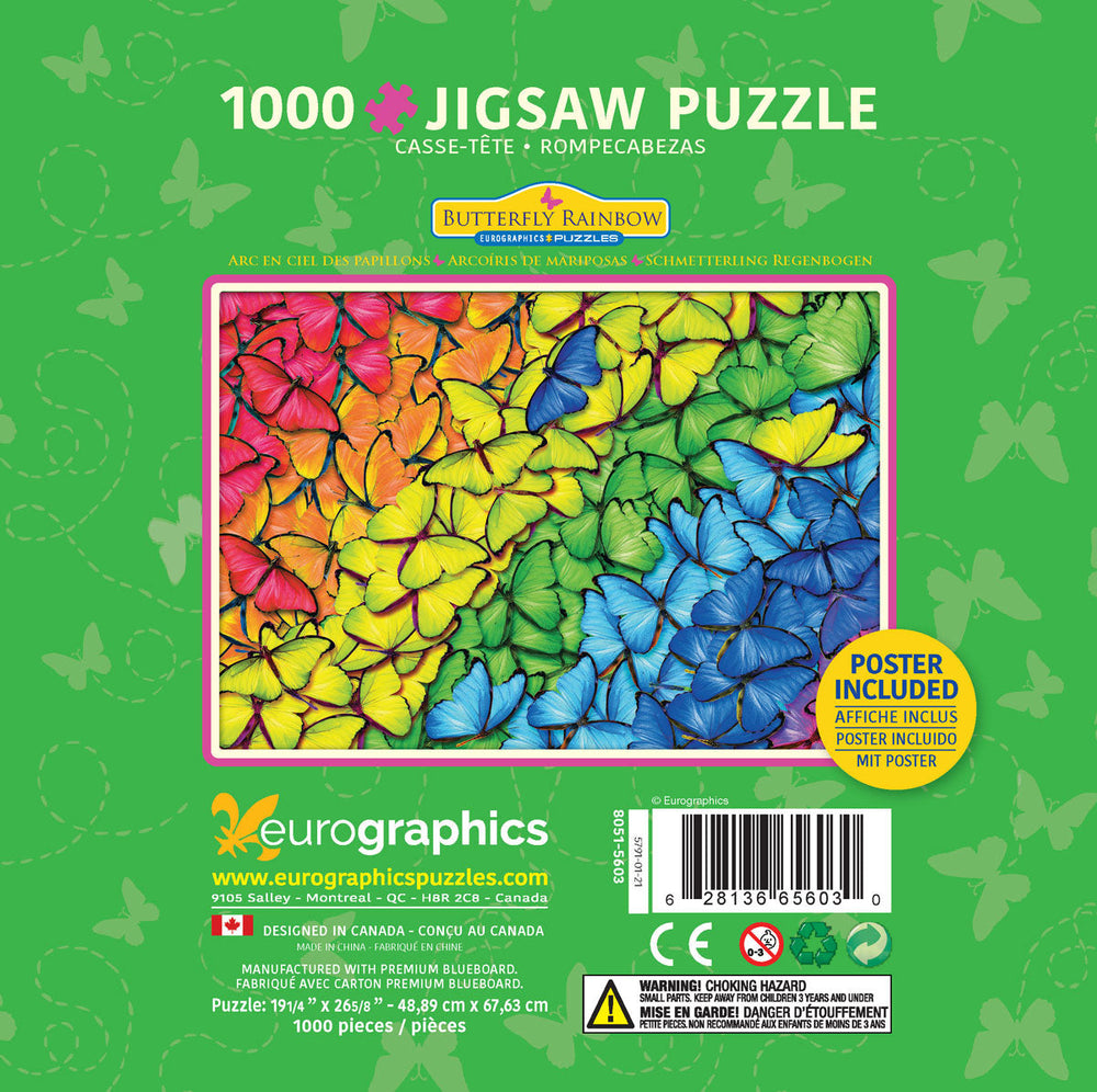 Puzzle: Butterfly Rainbow Tin