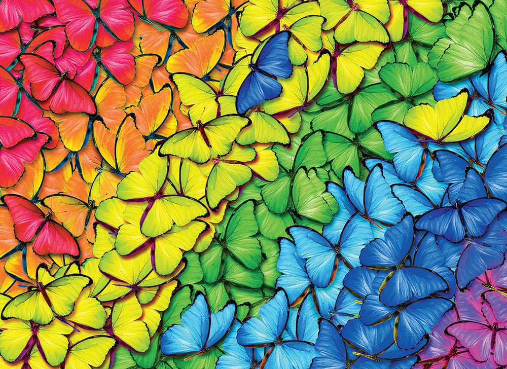 Puzzle: Butterfly Rainbow Tin