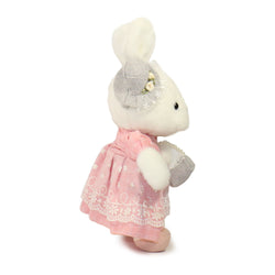 11-inch White Maisie Rabbit with Pink Dress (ONLINE ORDER ONLY)