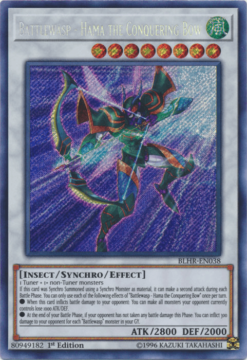 Battlewasp - Hama the Conquering Bow [BLHR-EN038] Secret Rare (ONLINE ORDER ONLY)