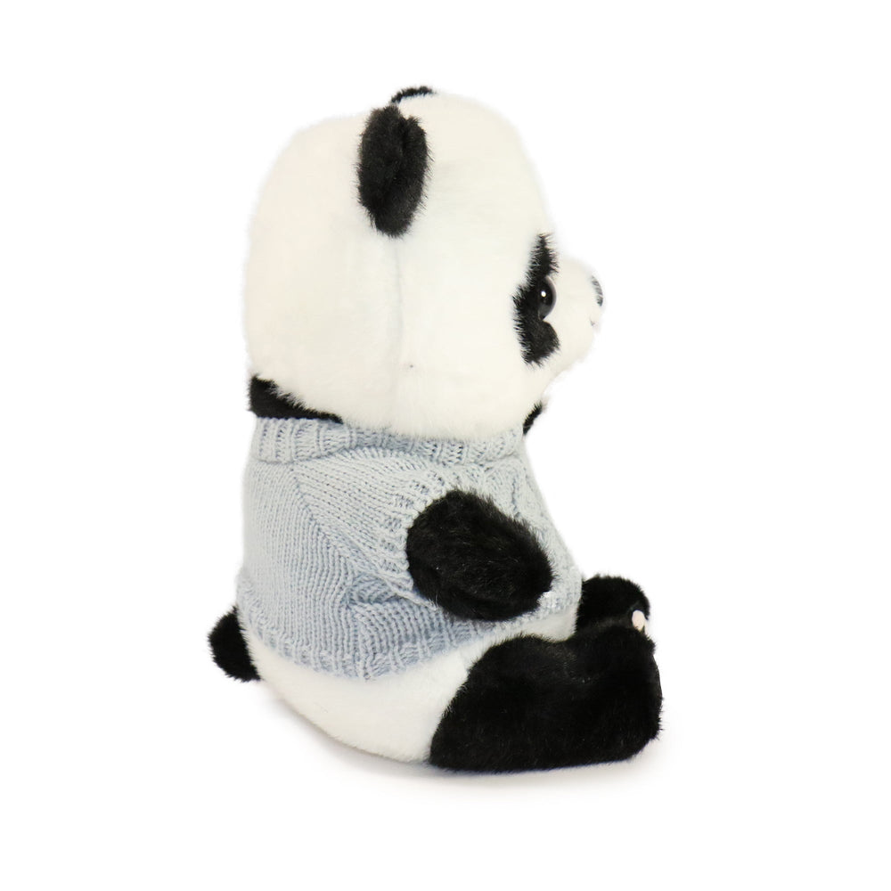 10-Inch Black and White Muffin Panda with Sweater (ONLINE ORDER ONLY)