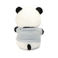 10-Inch Black and White Muffin Panda with Sweater (ONLINE ORDER ONLY)