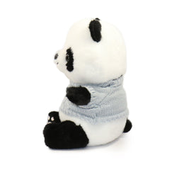 10-Inch Black and White Muffin Panda with Sweater (ONLINE ORDER ONLY)