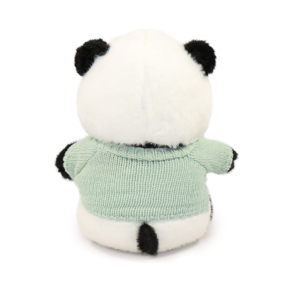 10-Inch Black and White Muffin Panda with Sweater (ONLINE ORDER ONLY)