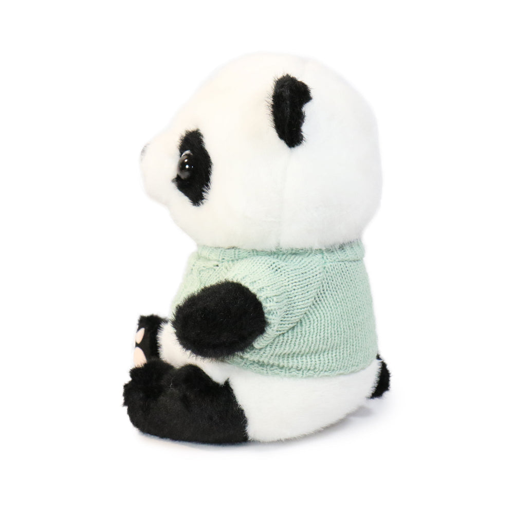 10-Inch Black and White Muffin Panda with Sweater (ONLINE ORDER ONLY)