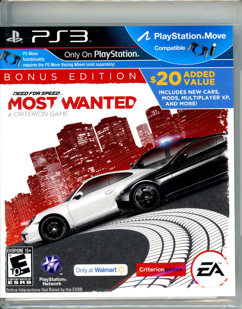Need For Speed: Most Wanted Walmart Bonus Edition (Playstation 3) (Online Only)