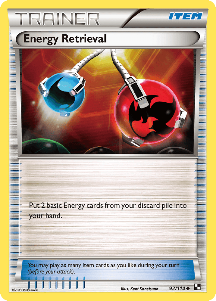 Energy Retrieval (92/114) [Black & White: Base Set] (Online Only)